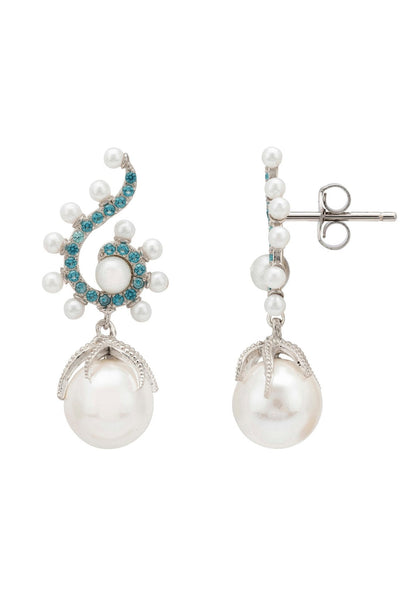 Poseidon's Pearl Drop Earrings