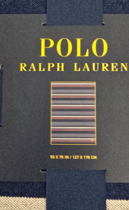 Polo Ralph Lauren Cowboy Bear Throw Blanket – 50x70” – New