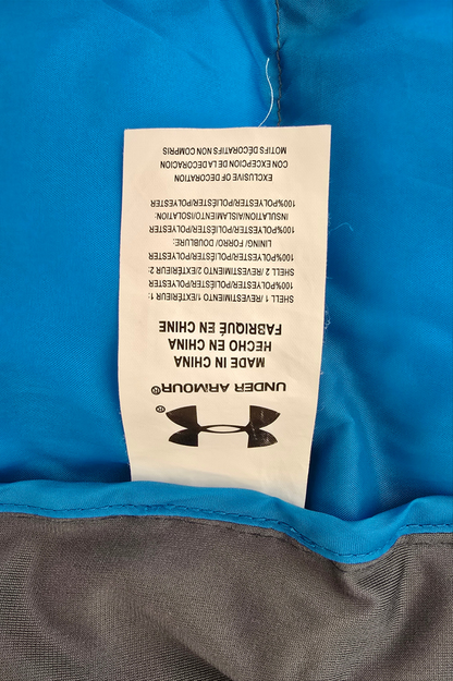 Under Armour ColdGear Puffer Jacket - Blue & Gray - YLG (Youth Large)