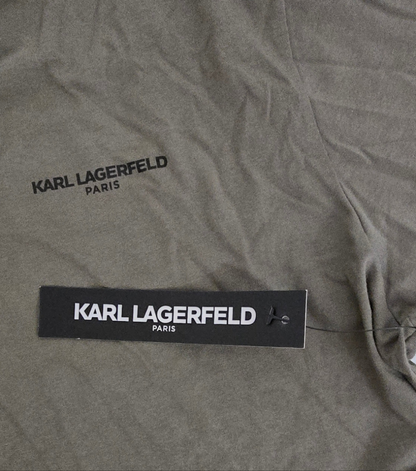Karl Lagerfeld Paris Men’s T-Shirt – Green/Black – XL