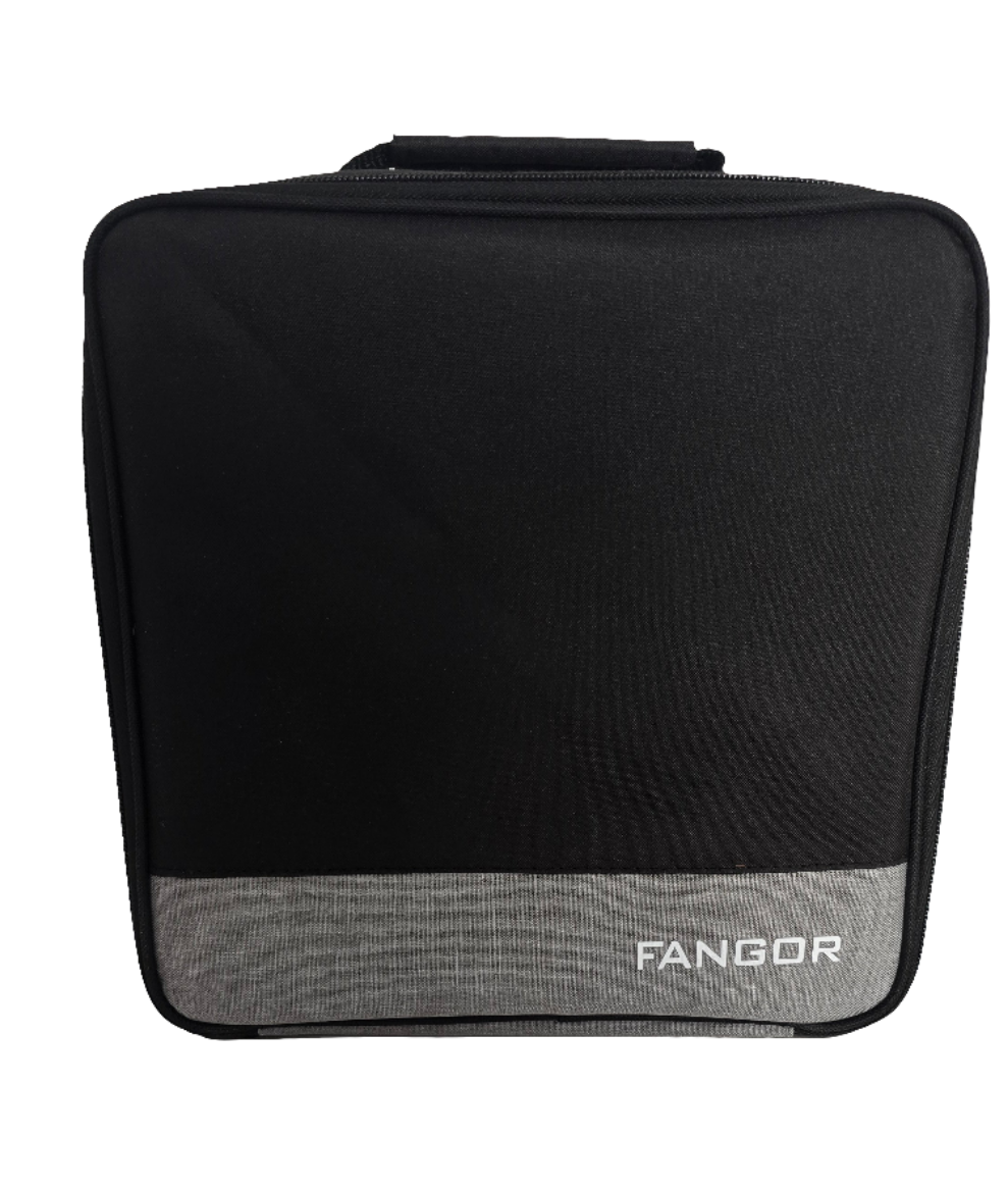fangor f-506pro home theater projector - with case, remote, and manual