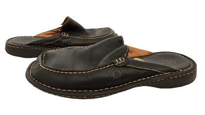 Born Men’s Leather Mules - Black - Size 10 / EU 44
