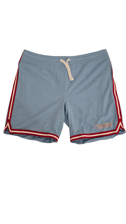 Abercrombie & Fitch Men’s Light Blue Mesh Shorts - Size L