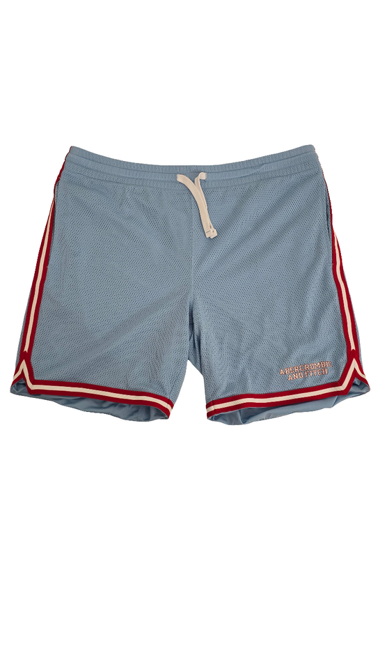 Abercrombie & Fitch Men’s Light Blue Mesh Shorts - Size L