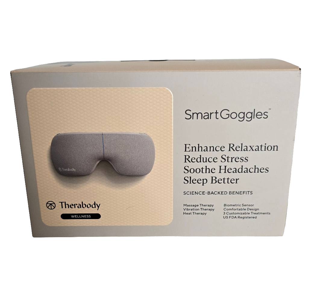 therabody smartgoggles eye & temple massager – new