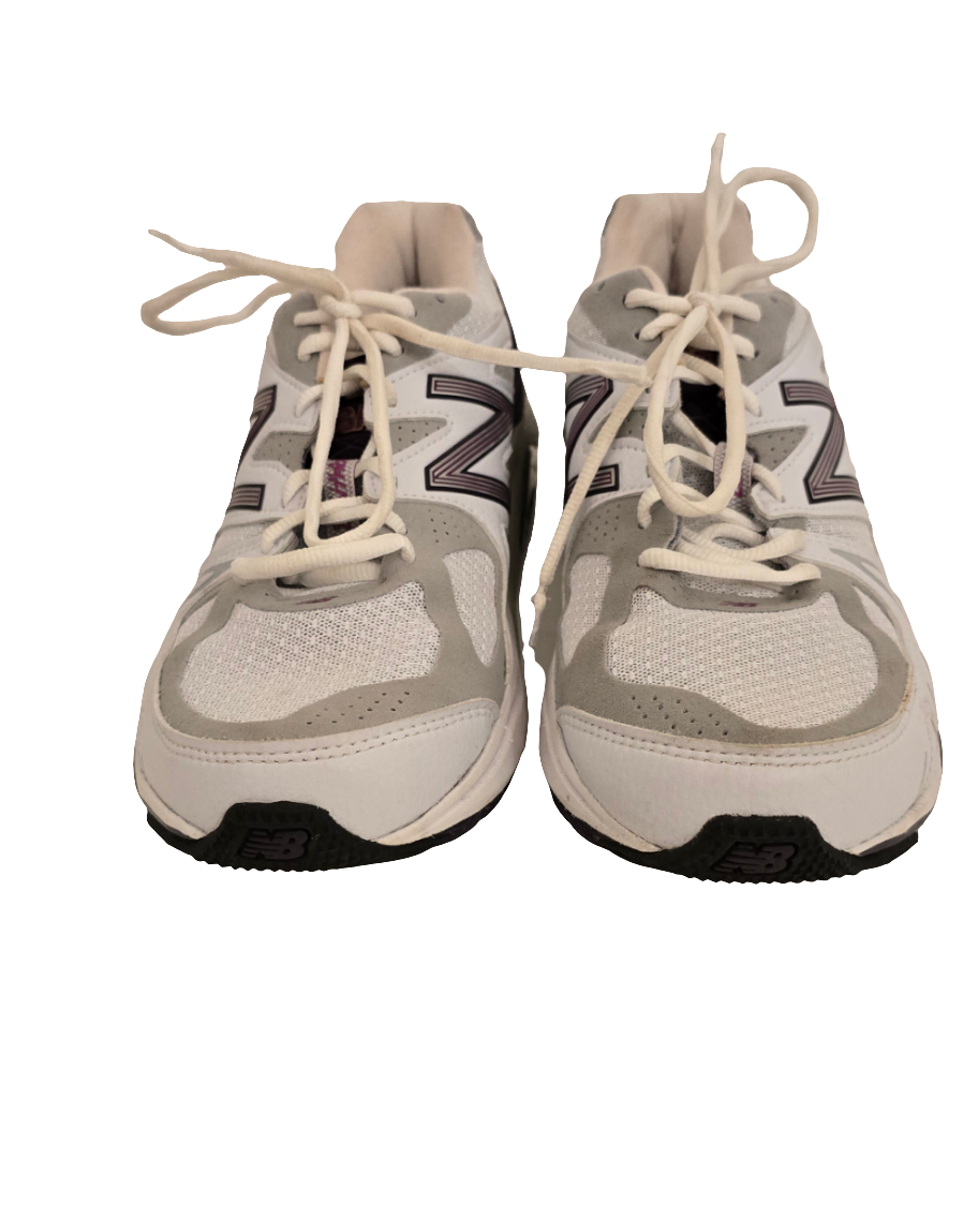 new balance women’s made in us 1540 v1 sneakers - size 9.5 - white/grey/maroon