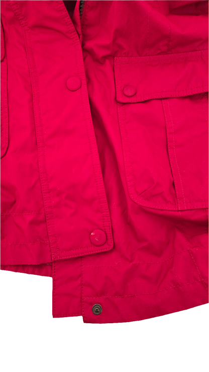 Lulu Bravo Utility Hooded Jacket - Red (Size S, Pre-Owned)
