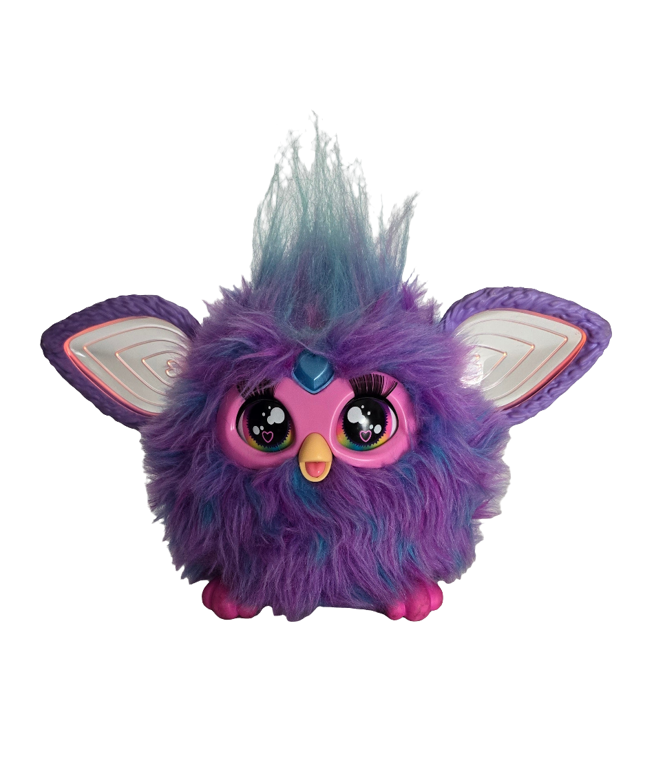 furby 2023 hasbro interactive toy – purple and pink