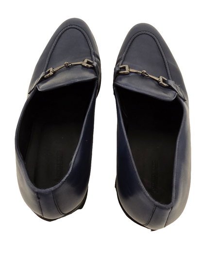 Adrian Jules Comfort Light Horsebit Loafers – Navy Blue (Size 12, Pre-Owned)