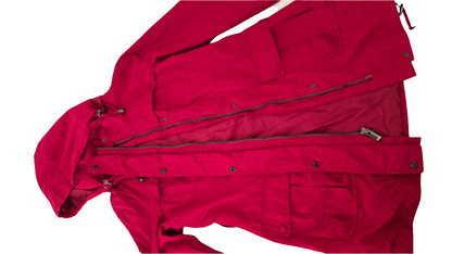 Lulu Bravo Utility Hooded Jacket - Red (Size S, Pre-Owned)