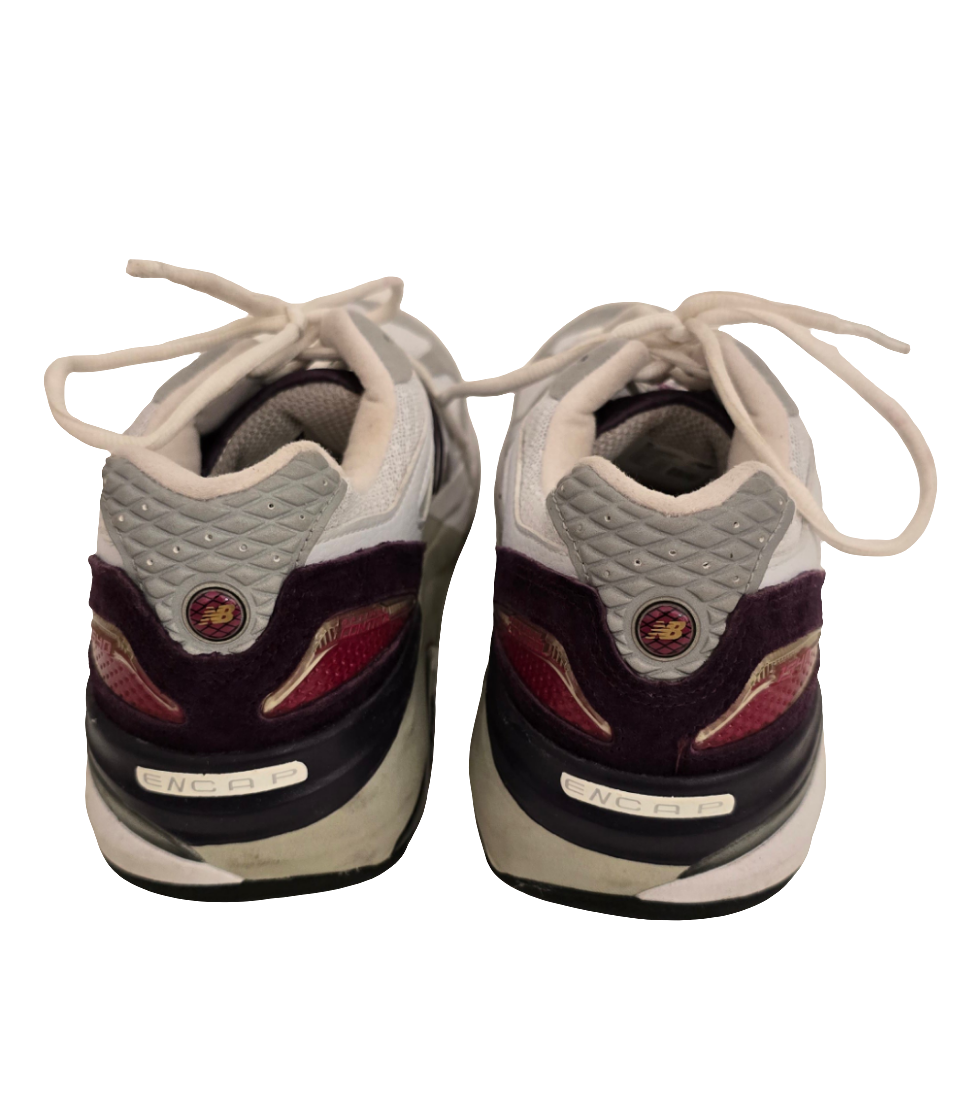 new balance women’s made in us 1540 v1 sneakers - size 9.5 - white/grey/maroon