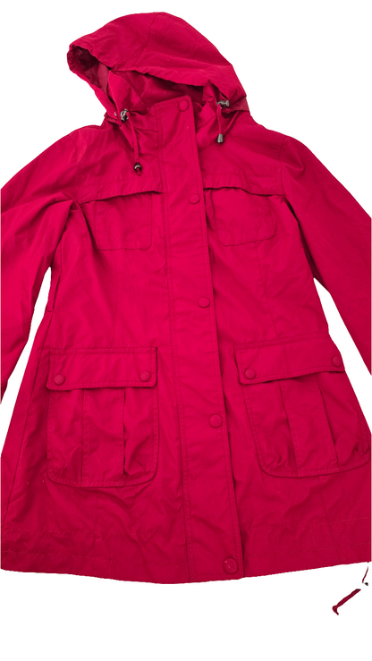 Lulu Bravo Utility Hooded Jacket - Red (Size S, Pre-Owned)