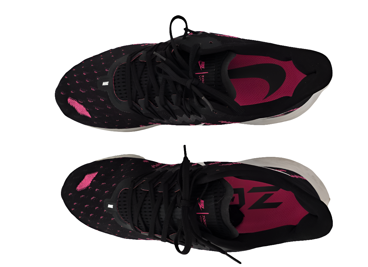 nike zoom vomero 14 black/pink - size us 12.5 / br 45