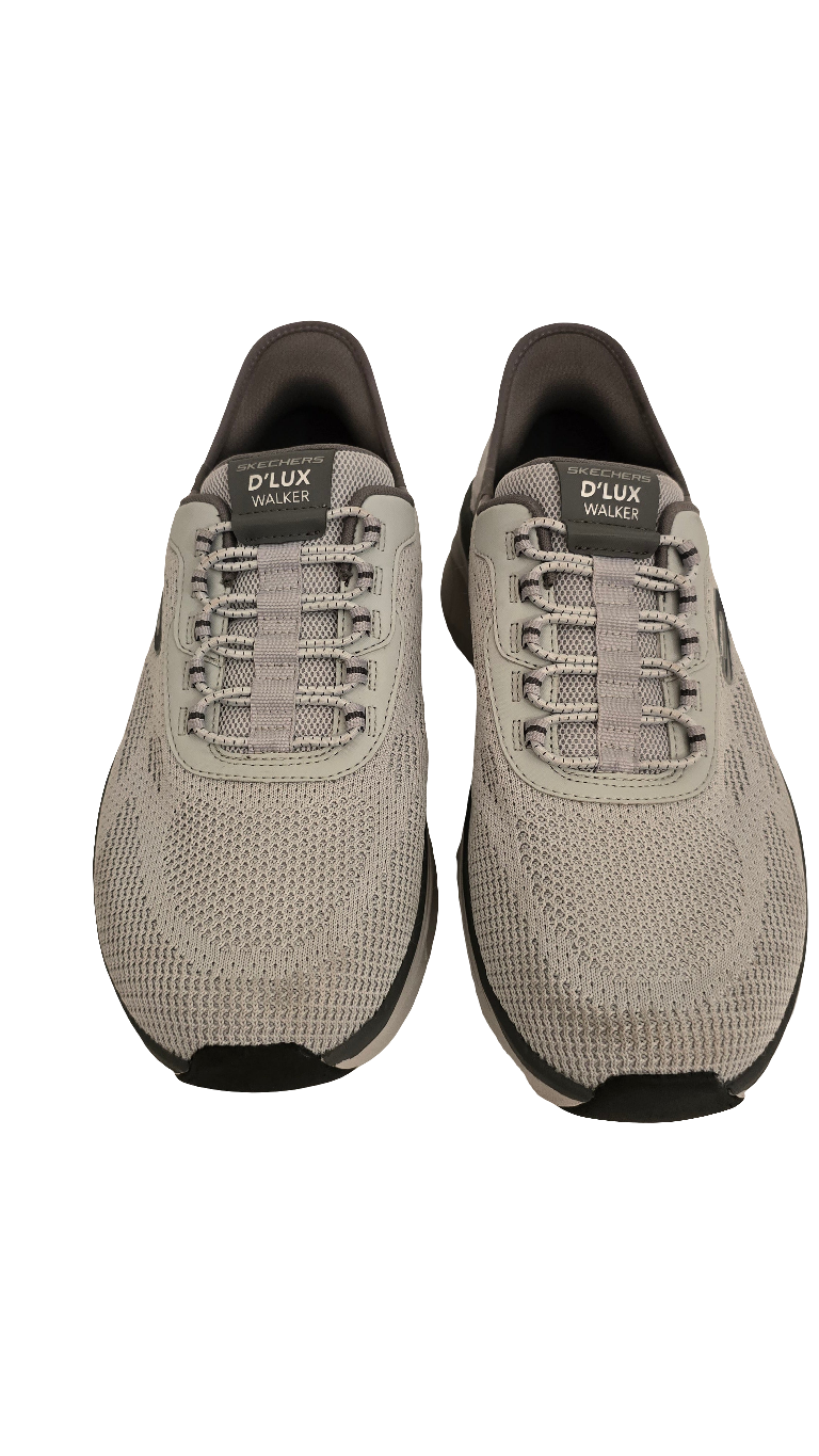 skechers men’s d’lux walker 2.0 rezinate slip-ins sneakers - size 10.5 us / eur 44 / br 42 - like new