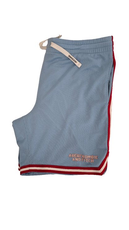 Abercrombie & Fitch Men’s Light Blue Mesh Shorts - Size L
