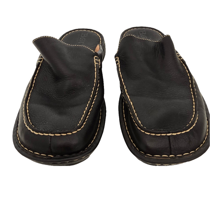 Born Men’s Leather Mules - Black - Size 10 / EU 44