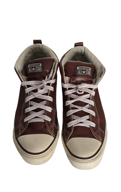 Converse All Star Brown Leather Sneakers – Size US 9 / EU 42.5