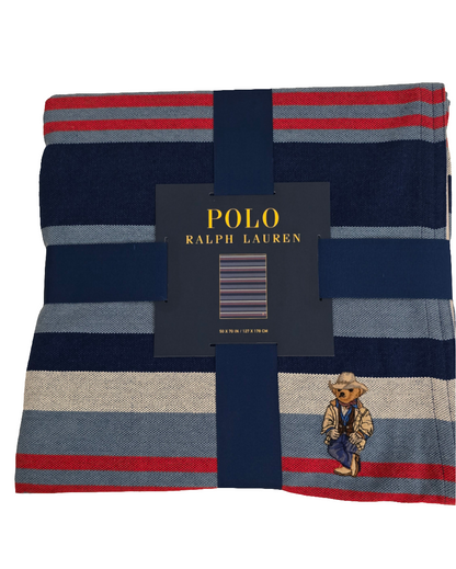 Polo Ralph Lauren Cowboy Bear Throw Blanket – 50x70” – New