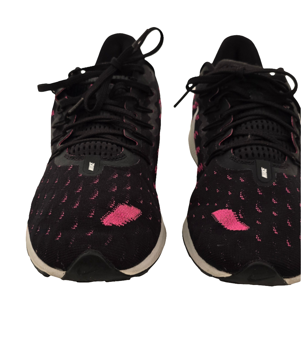 nike zoom vomero 14 black/pink - size us 12.5 / br 45