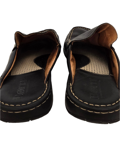 Born Men’s Leather Mules - Black - Size 10 / EU 44