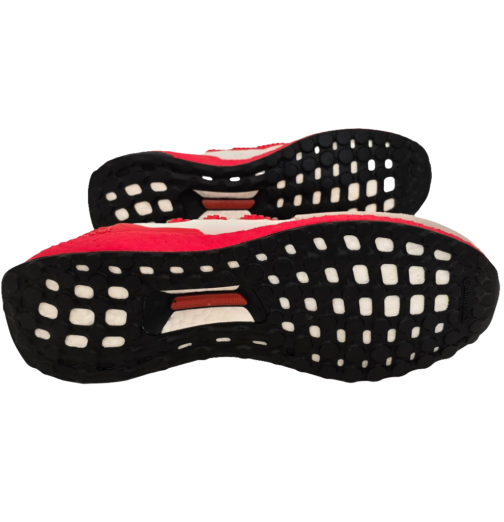 adidas x lego ultraboost running shoes - white/red - size 8.5 us