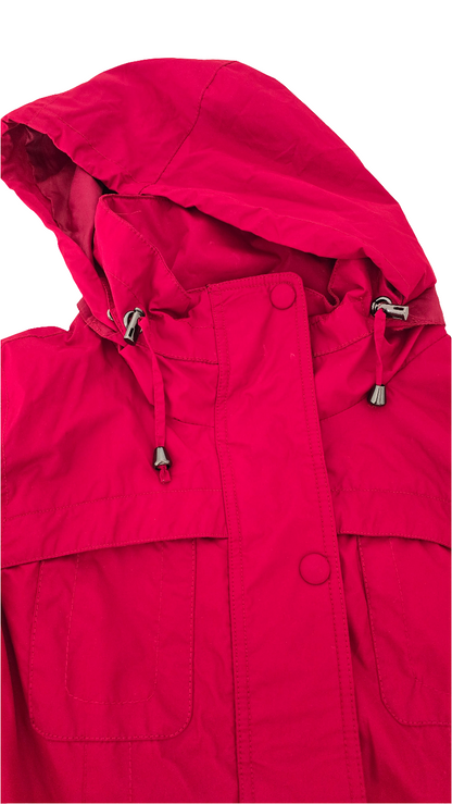 Lulu Bravo Utility Hooded Jacket - Red (Size S, Pre-Owned)