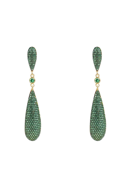 Emerald Isle Long Drop Earrings