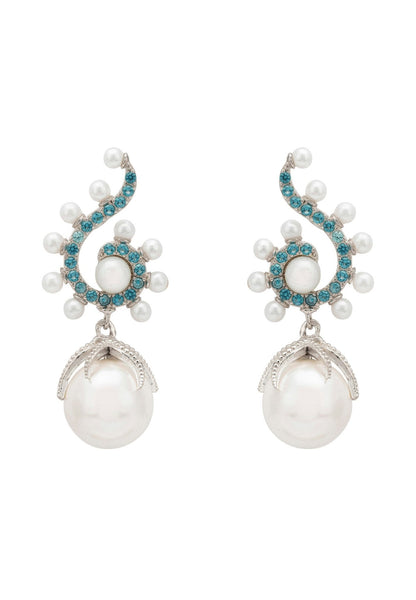 Poseidon's Pearl Drop Earrings