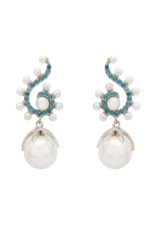 Poseidon's Pearl Drop Earrings