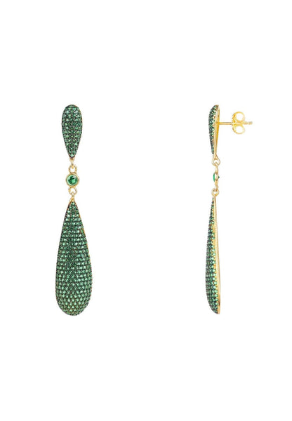 Emerald Isle Long Drop Earrings